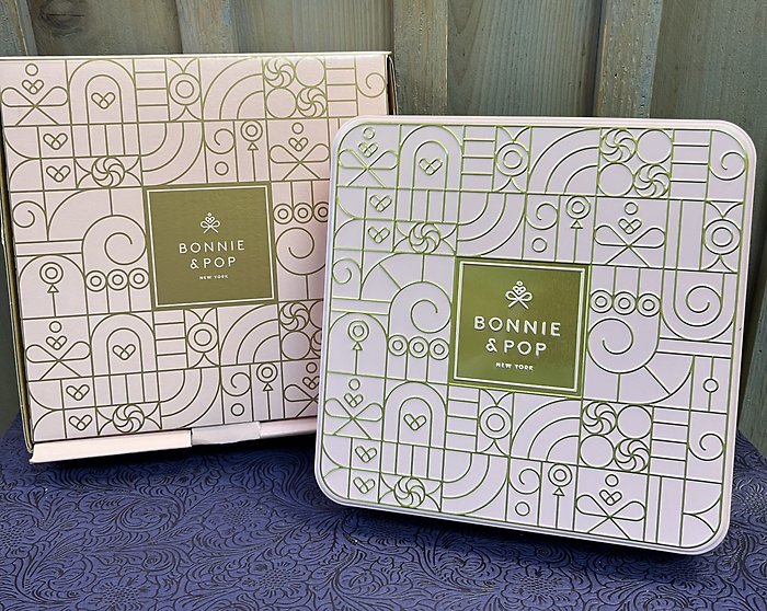 Square Pink Swirl Tin