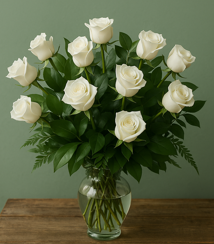 A Dozen White Roses